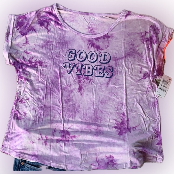 Style & Co Good Vibes Tee - Picture 4 of 13